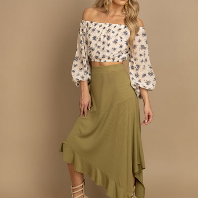 Lysha Skirt in Light Oregano