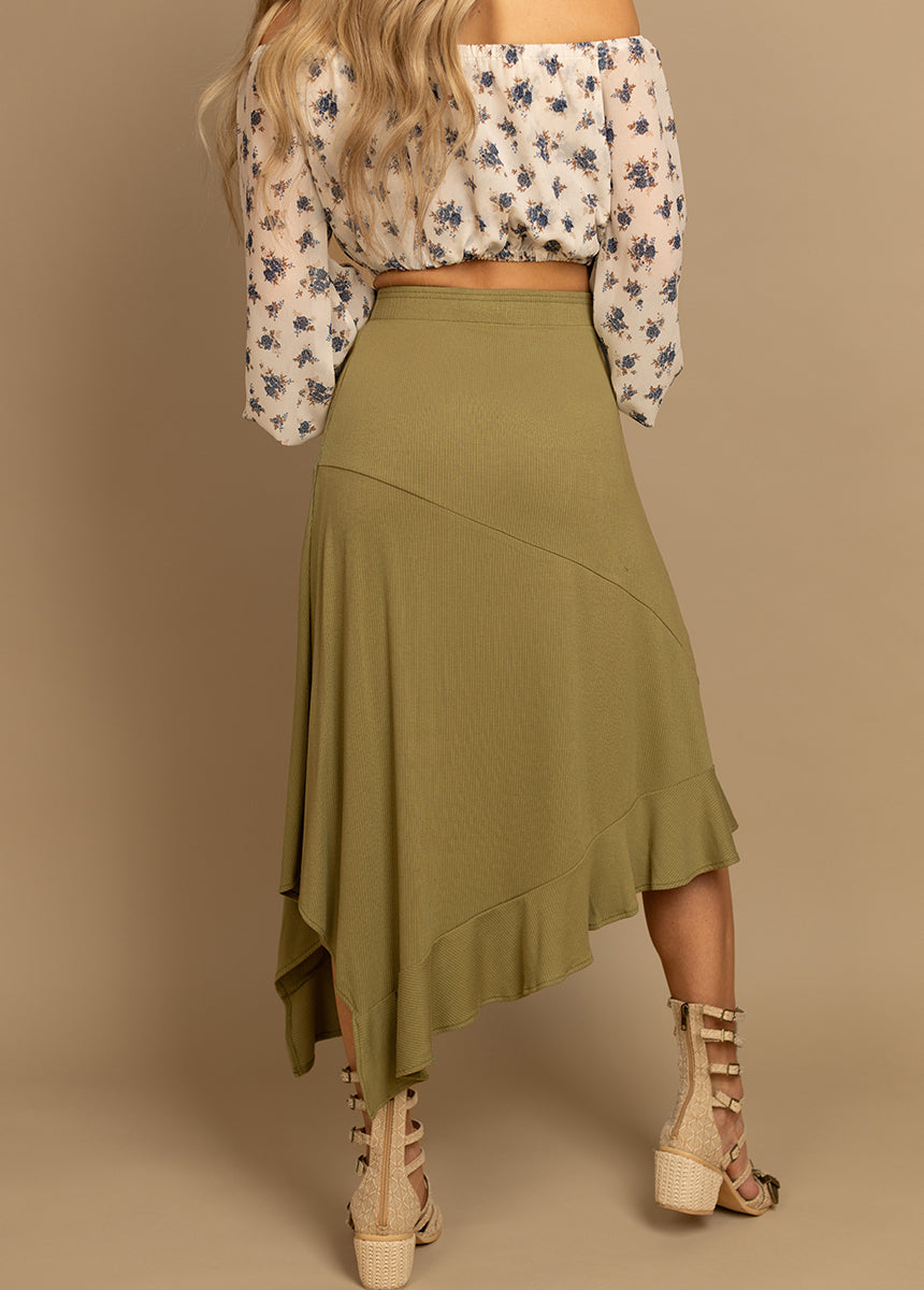 Lysha Skirt in Light Oregano