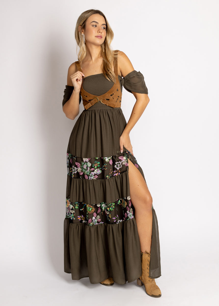 Mariella Dress in Olive