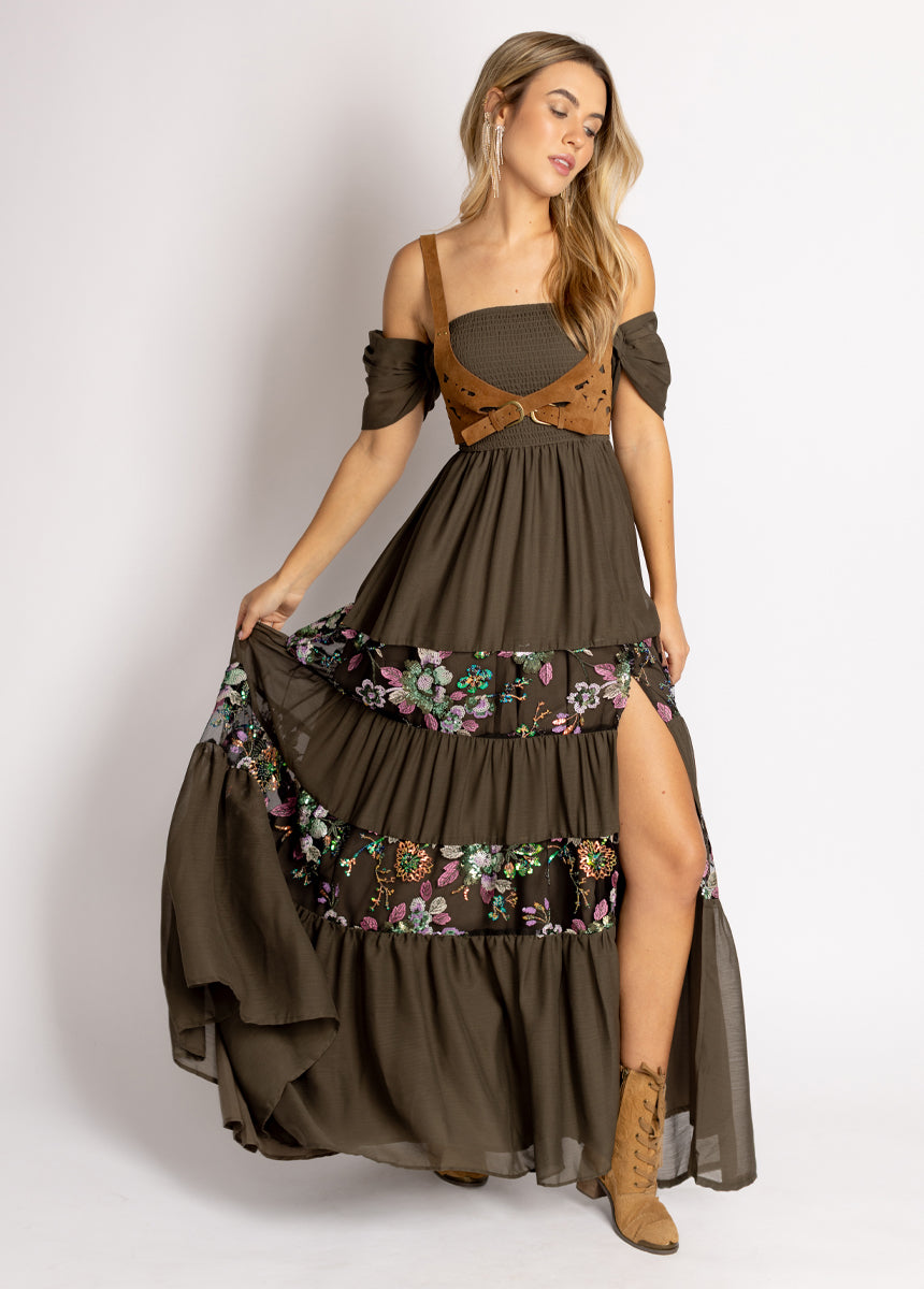 Mariella Dress in Olive