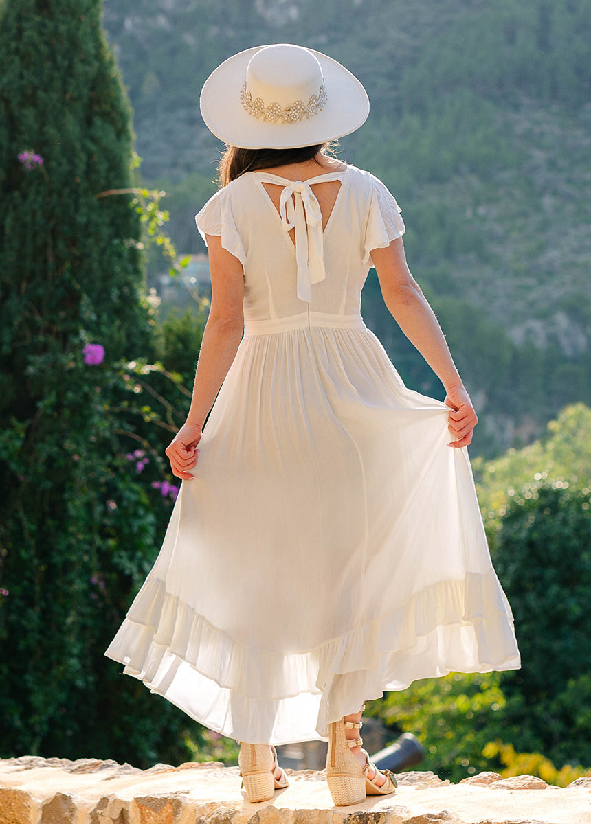 Mia Dress in Ivory