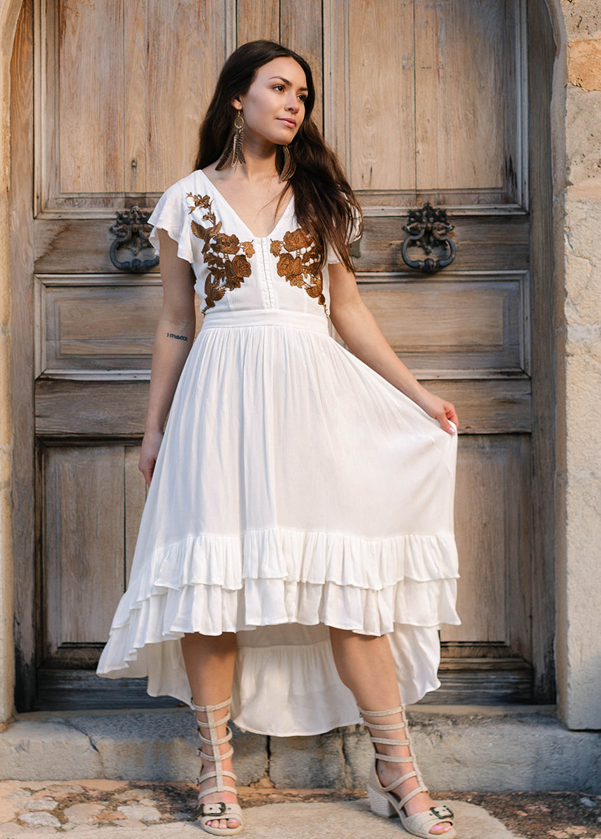 Mia Dress in Ivory