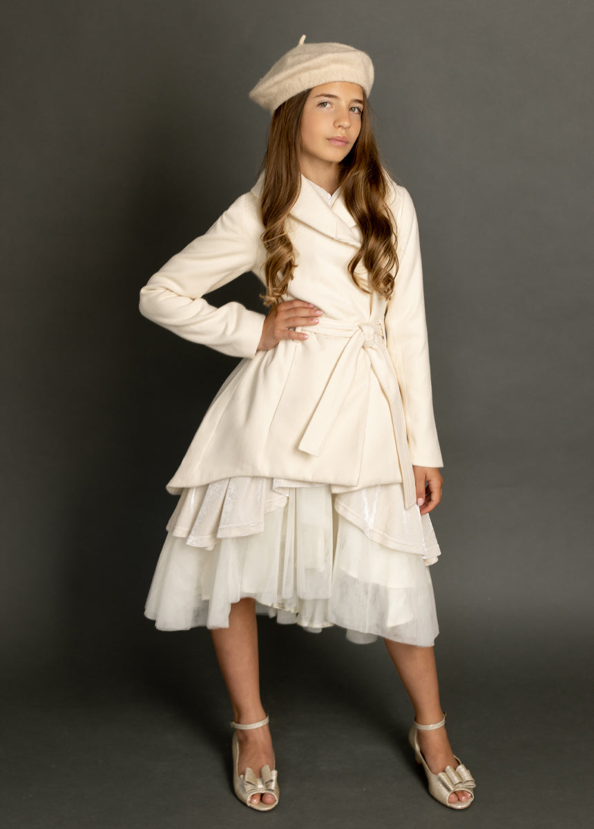 Audrah Petticoat Dress in Cream