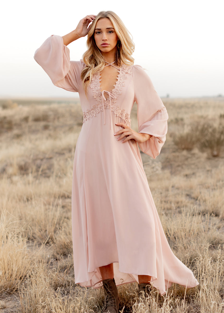 Niobe Dress in Blush