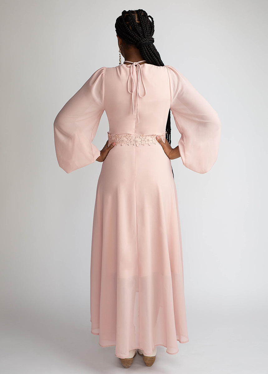 Niobe Dress in Blush