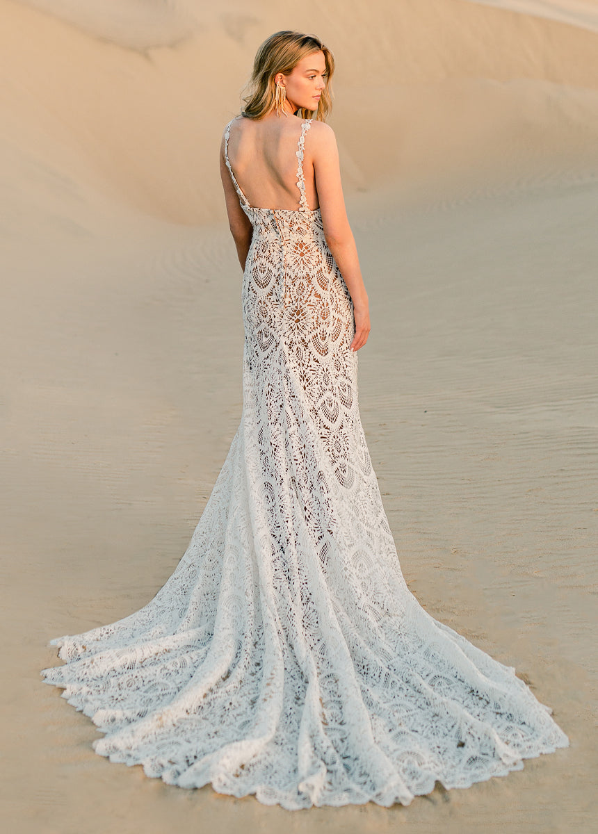 Angelique Dress in Lily, Lace Wedding Gown
