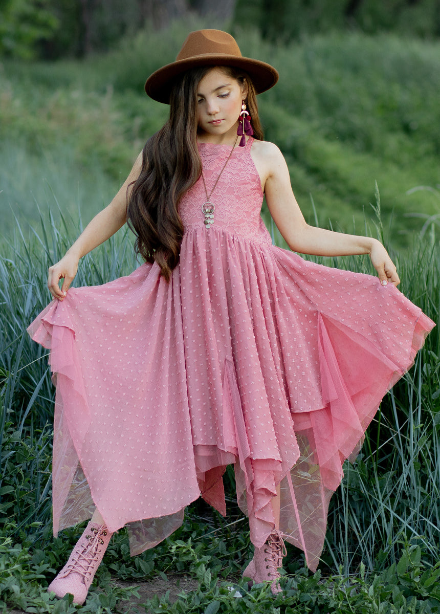 Oliviah Dress in Ashe Rose