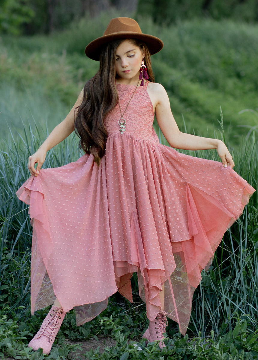 Oliviah Dress in Ashe Rose