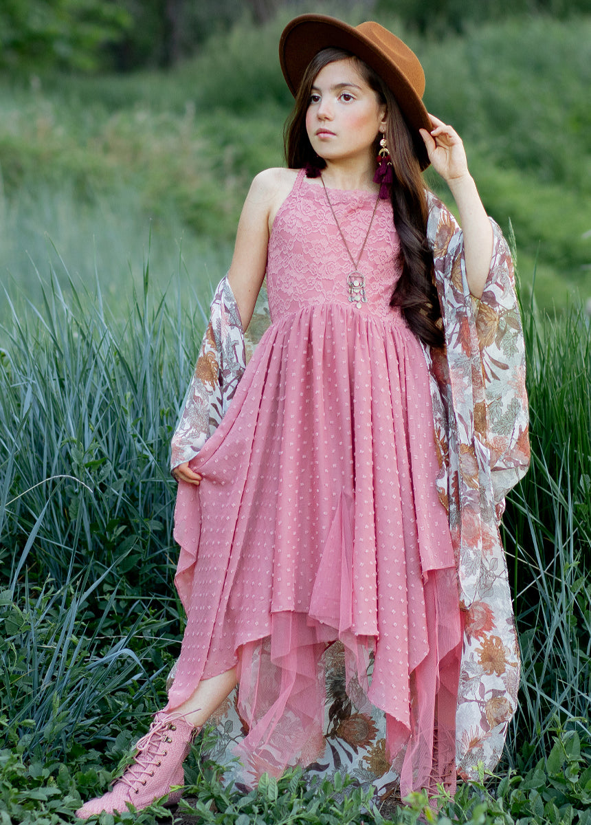 Oliviah Dress in Ashe Rose