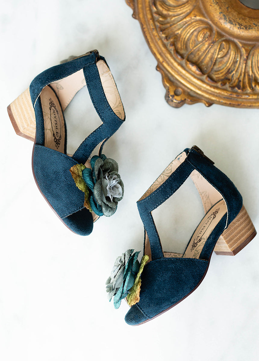 Orelia Heel in Deep Teal