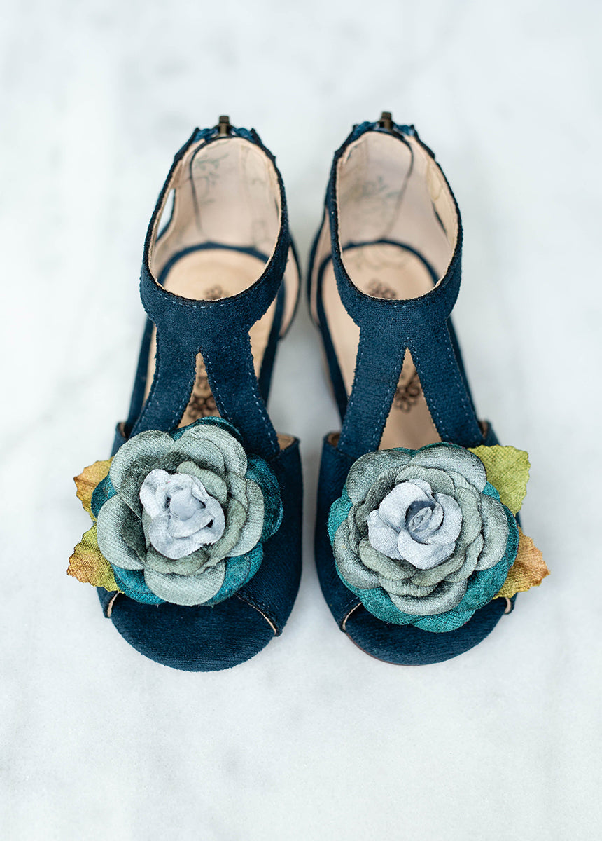 Orelia Heel in Deep Teal