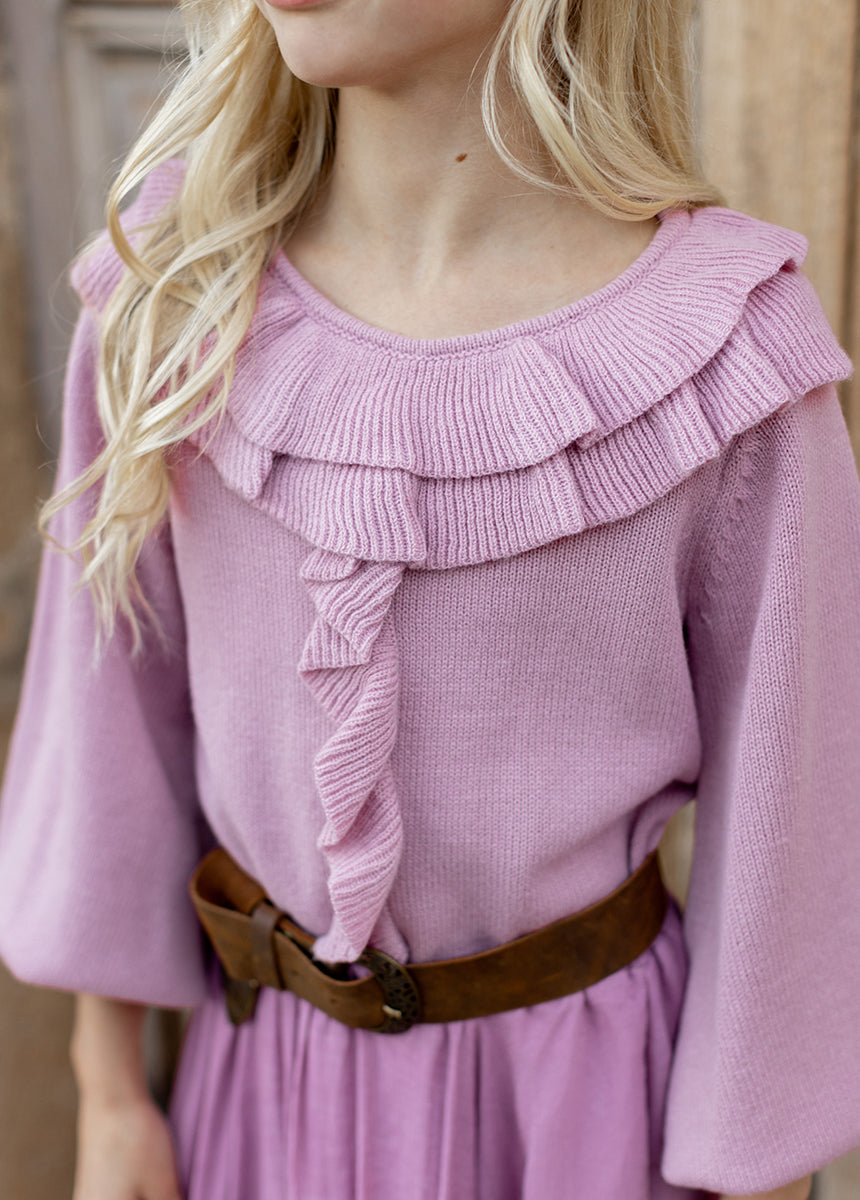 Anilah Sweater in Dusty Rose