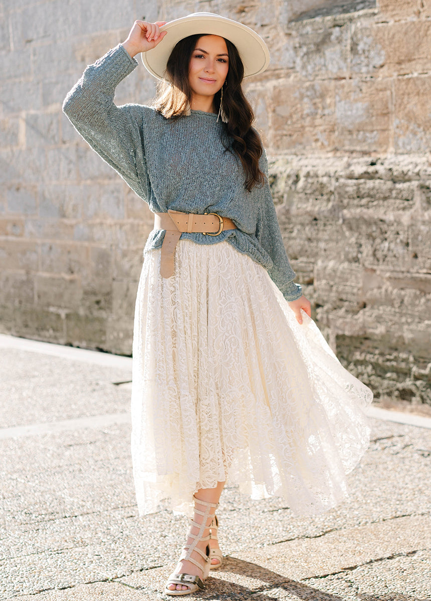 Poesy Skirt in Cream