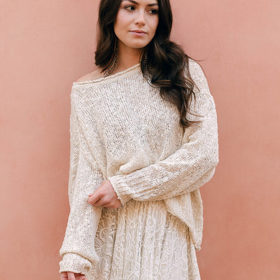 Selah Sweater in Ecru