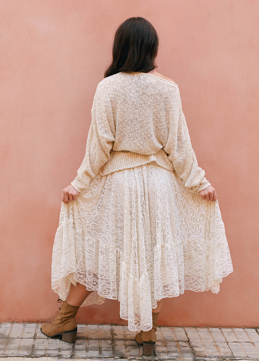 Poesy Skirt in Cream