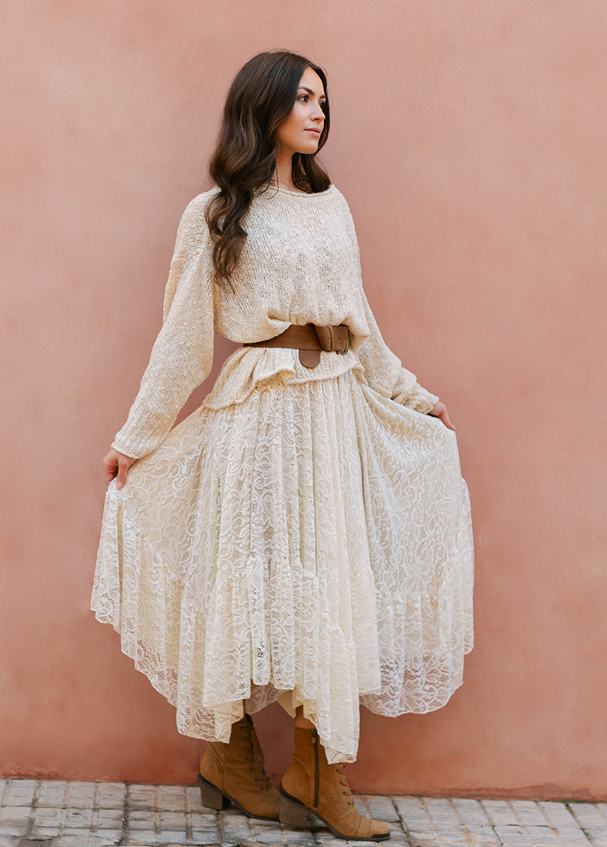 Poesy Skirt in Cream