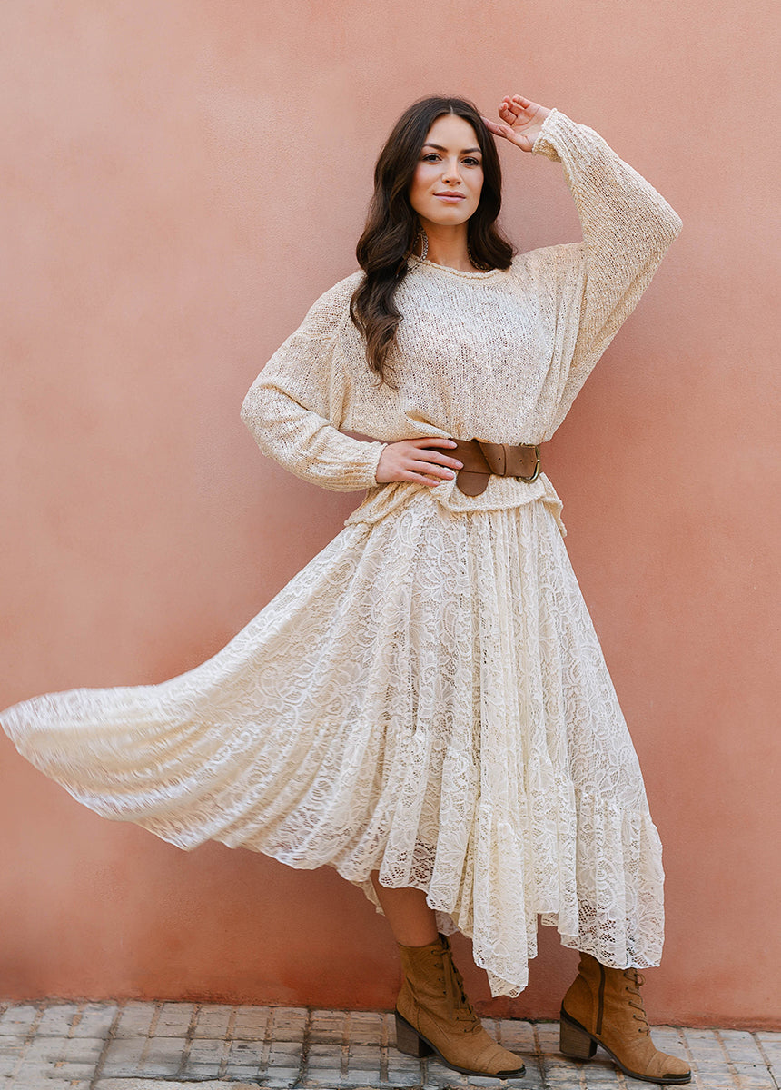 Poesy Skirt in Cream