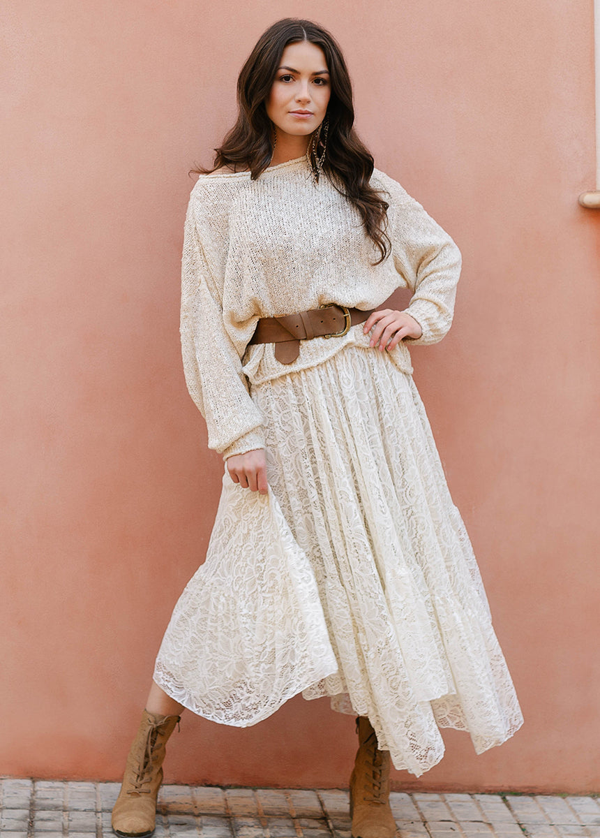 Poesy Skirt in Cream