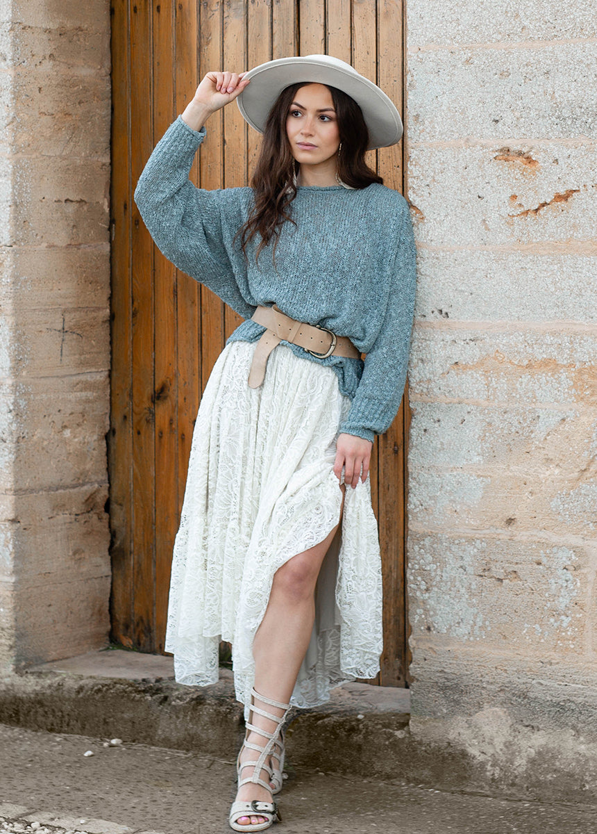 Selah Sweater in Whisper Blue