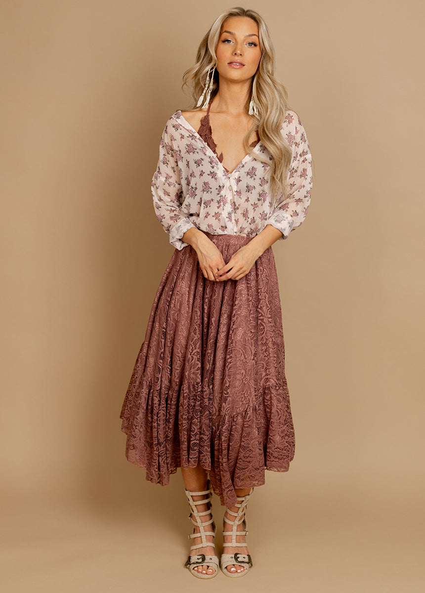 Poesy Skirt in Orchid