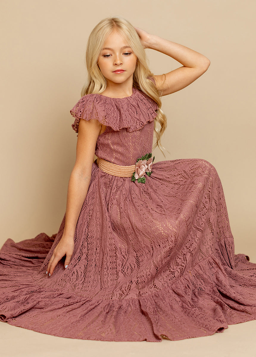 Ravvy Dress in Dusty Rose