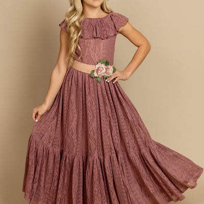 Ravvy Dress in Dusty Rose