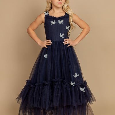 Sparrow Dress in Navy