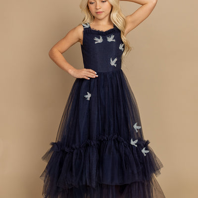 Sparrow Dress in Navy