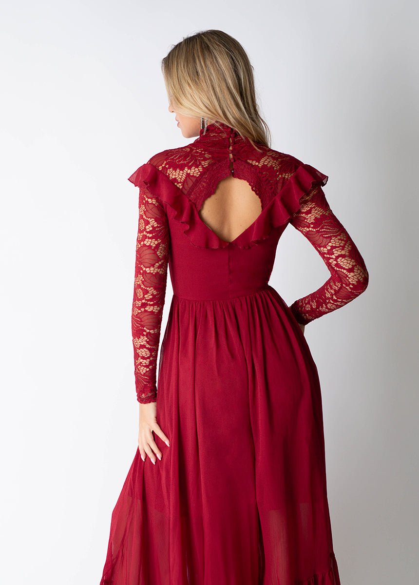 Sveta Dress in Scarlet