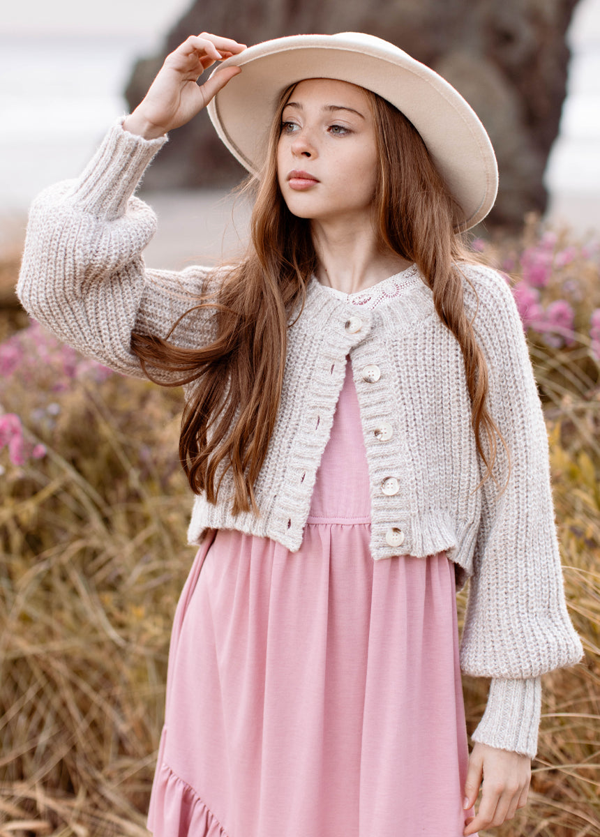 Minnie Cardigan in Ecru