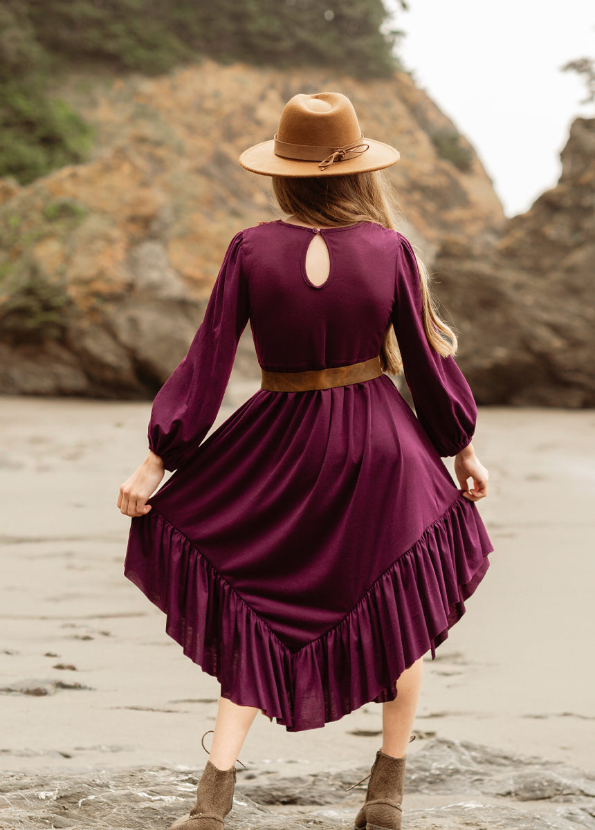 Tatum Dress in Plum