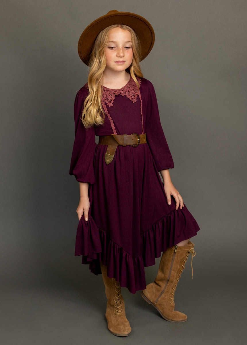 Tatum Dress in Plum