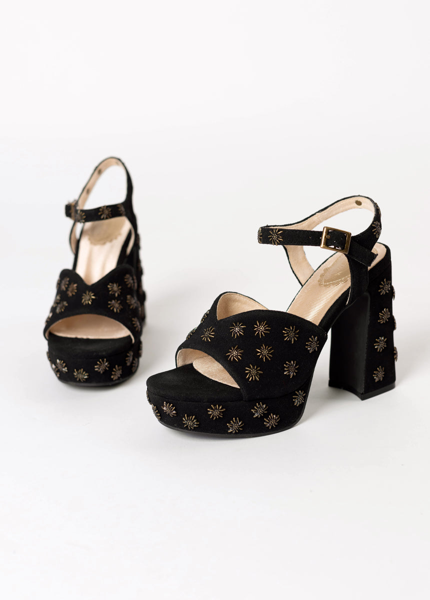 *COMING SOON* - Valentine Platforms in Black Studded