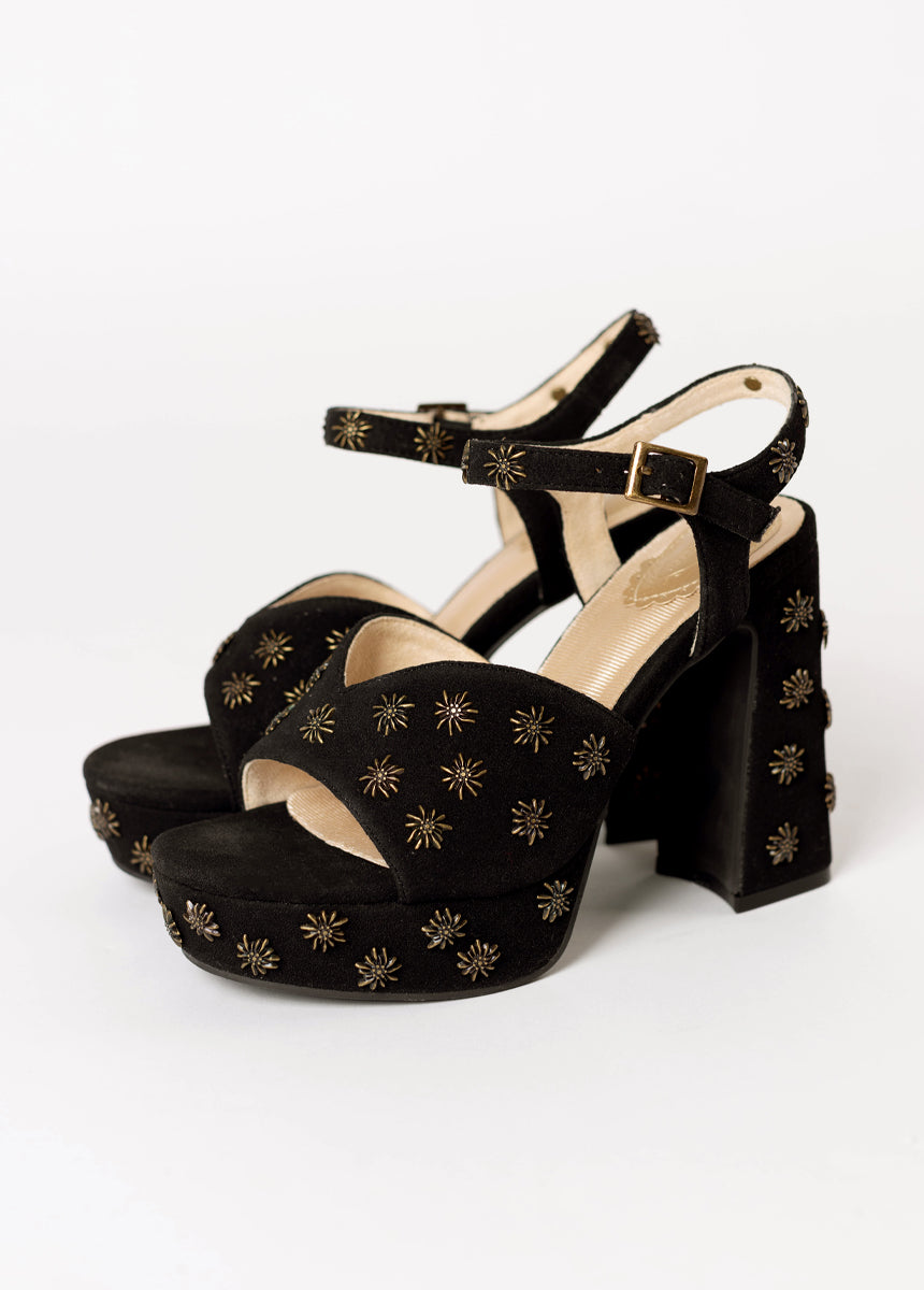 *COMING SOON* - Valentine Platforms in Black Studded