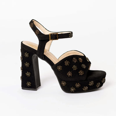 *COMING SOON* - Valentine Platforms in Black Studded