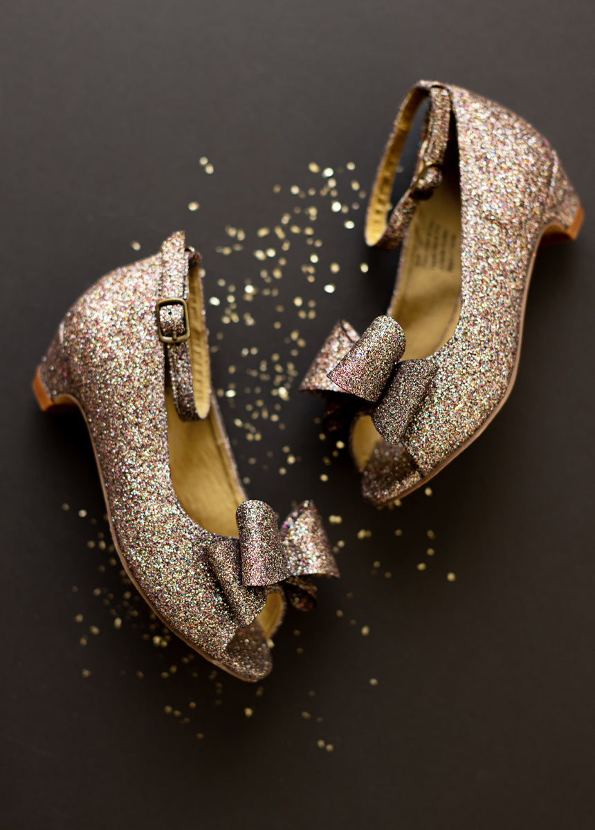 Valeria Heel in Multi Glitter