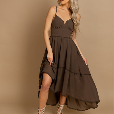 Vola Dress in Taupe