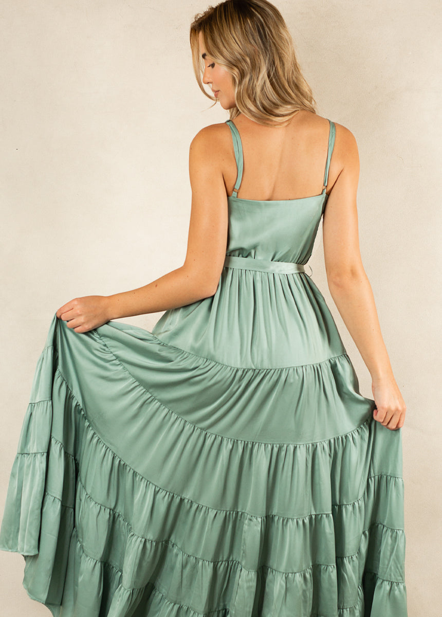 Zayla Dress in Seaglass