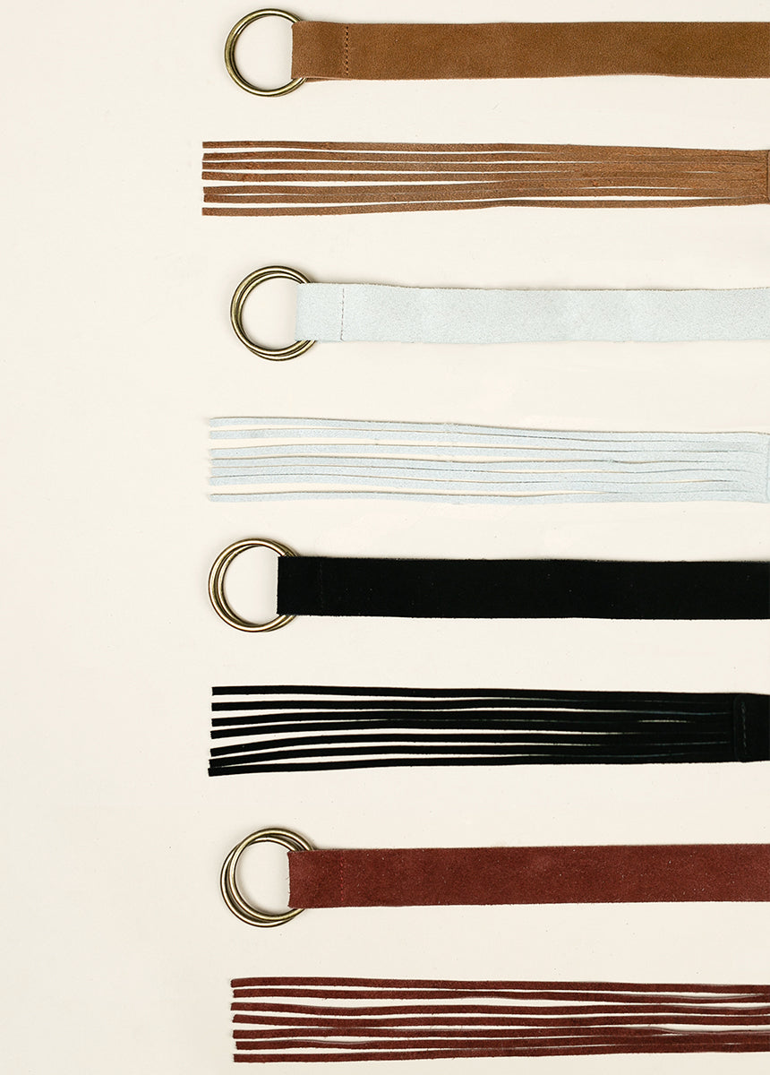 Kailey Leather Belt in Nutmeg