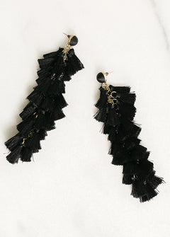 Baublebar black clearance tassel earrings