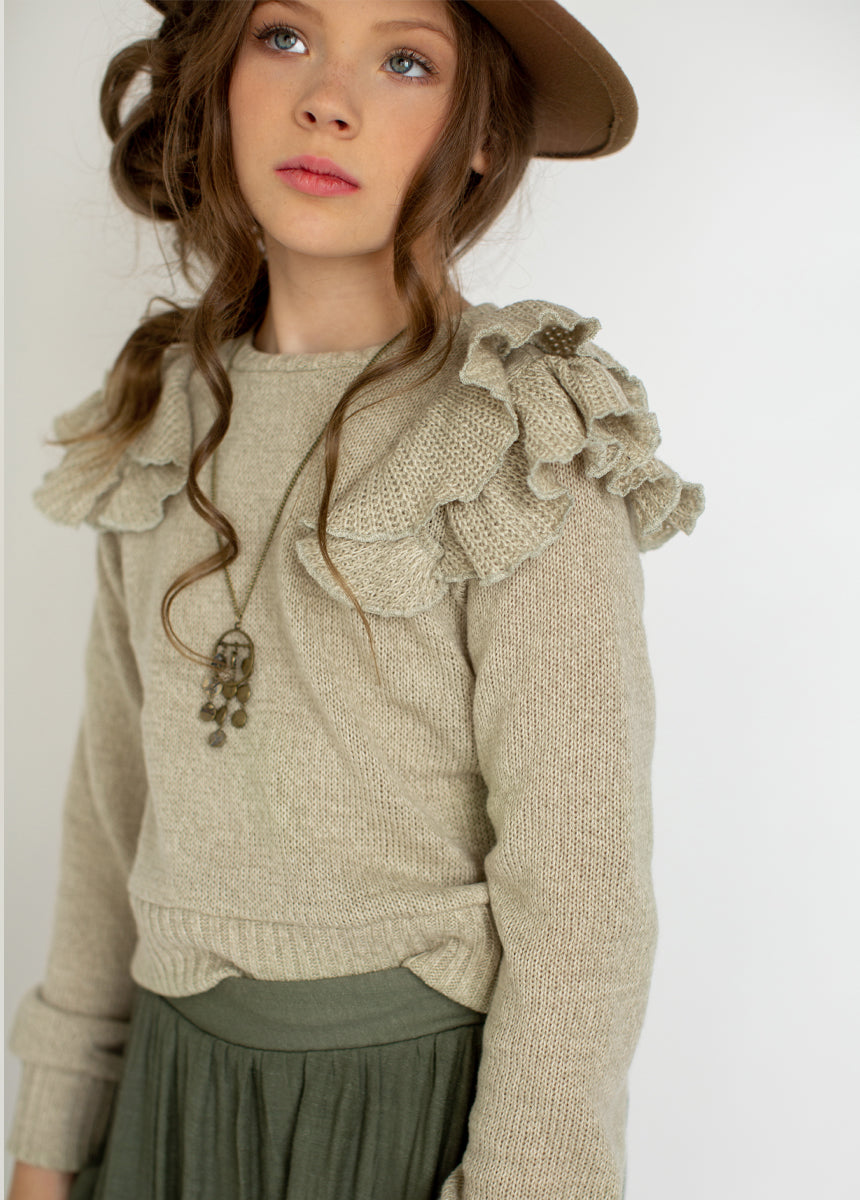 Tiegan Sweater in Heather Oat