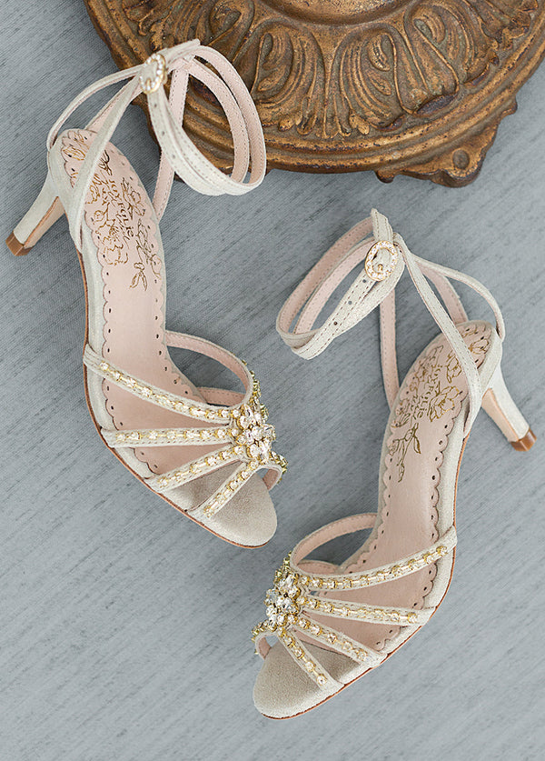 Buy Women Antique-Gold Wedding Sandals Online | SKU: 35-69-28-36-Metro Shoes