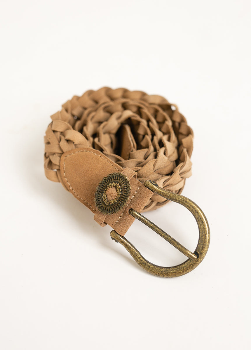Winslow Leather Belt in Tan - Joyfolie