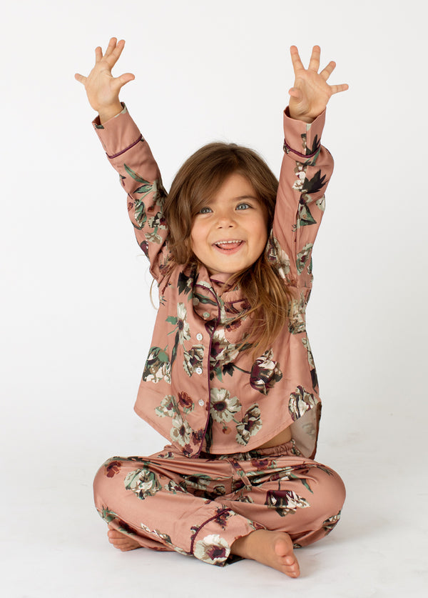 Ruby Pet Pjs in Pink Floral - Joyfolie